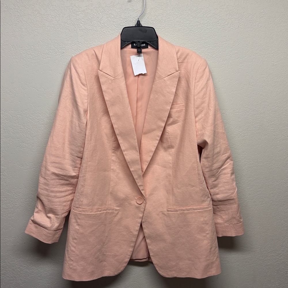 Express Light Pink Blazer Size Large